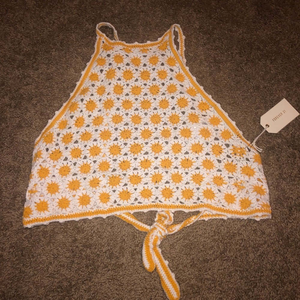 Yellow Crop top